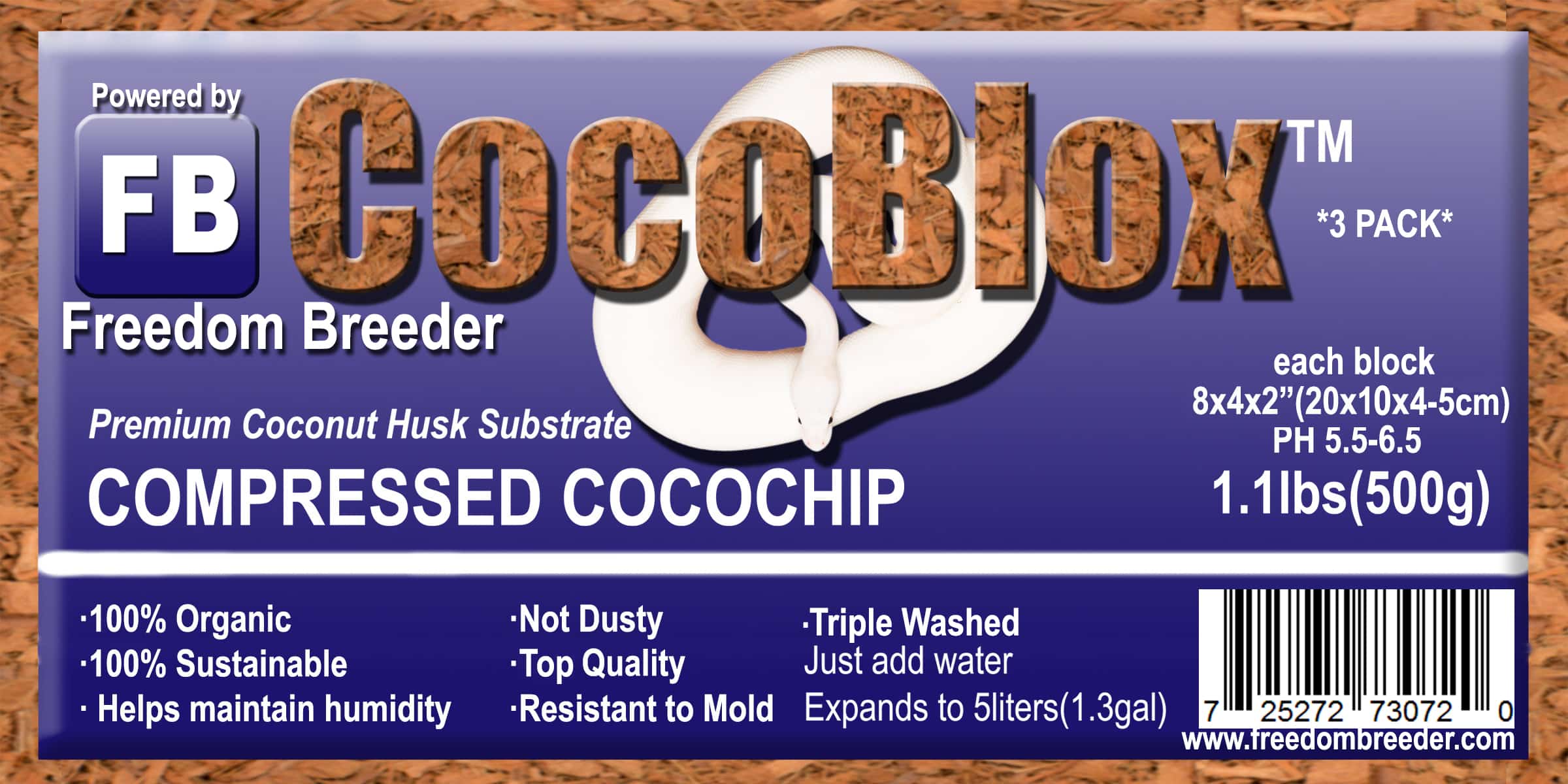 Coco Blox - Premium Coconut Substrate powered by Freedom Breeder