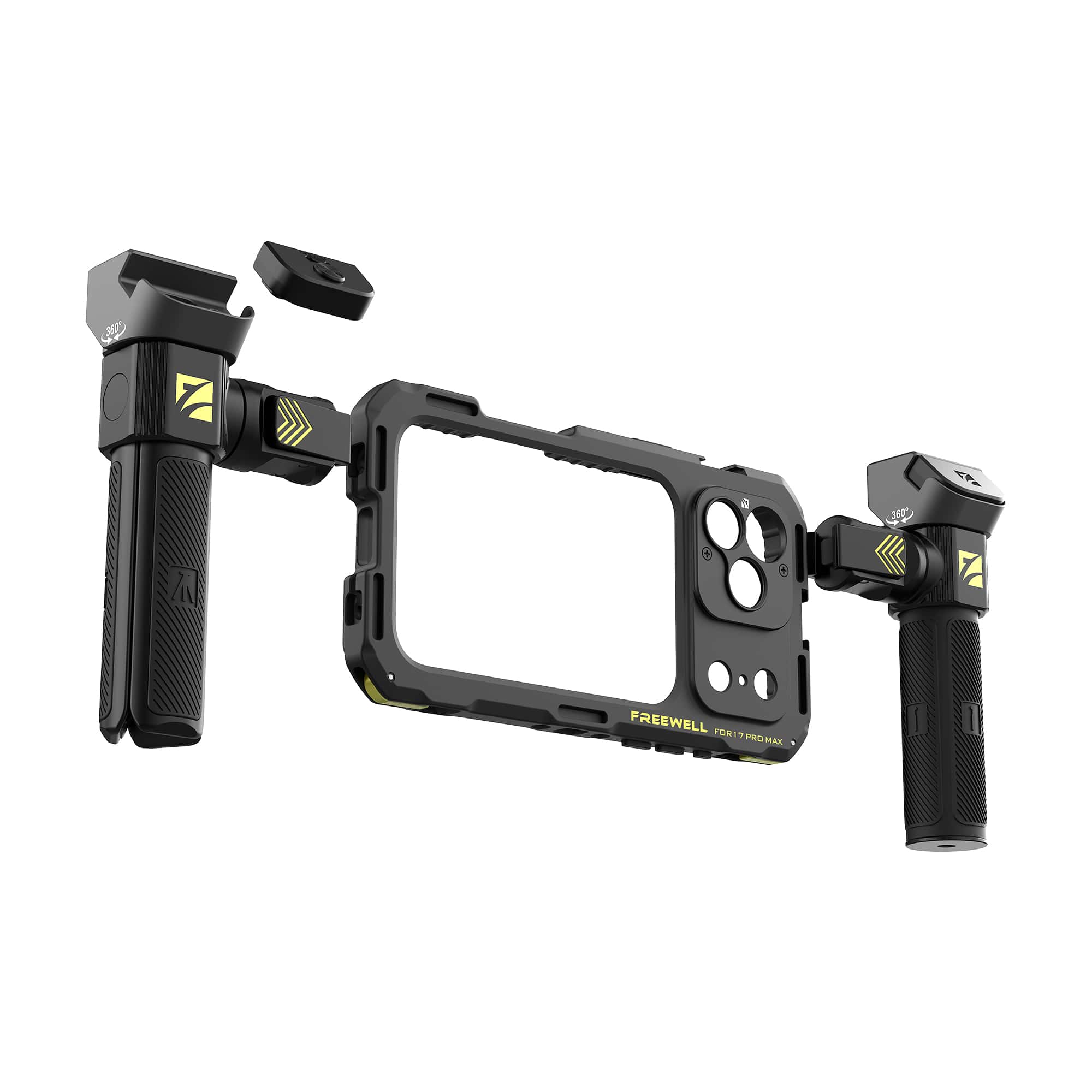 iPhone Genius Rig Cage – SnapClamp, Filters, Remote Kit – Freewell