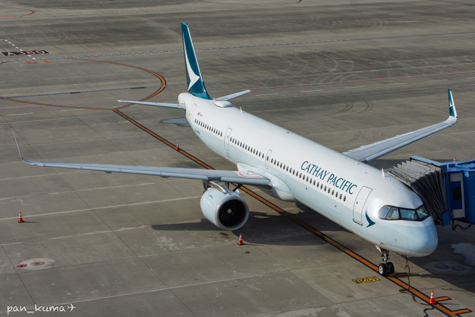航空写真(フォト・画像)：キャセイパシフィック航空 Airbus A321neo B