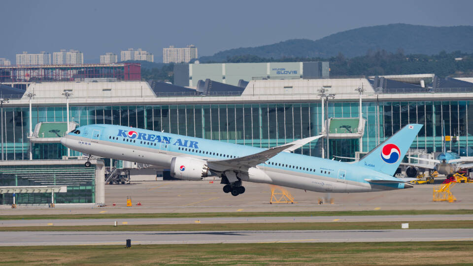 飛行機模型 B787-9 KOREAN AIR（大韓航空） 1/100 飛行機模型 B787-9