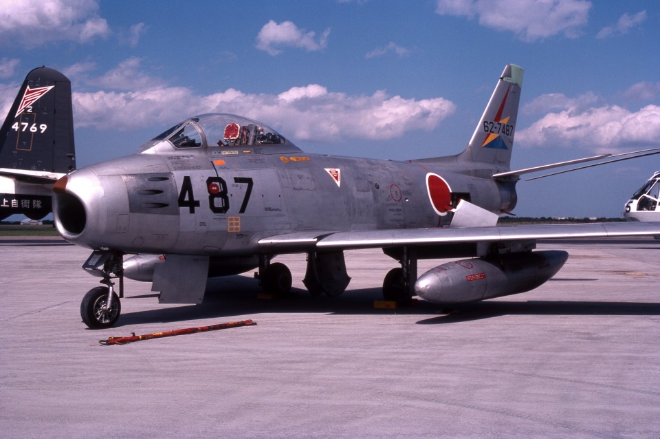 航空自衛隊 North American F-86 Sabre 62-7487 三沢飛行場 航空フォト
