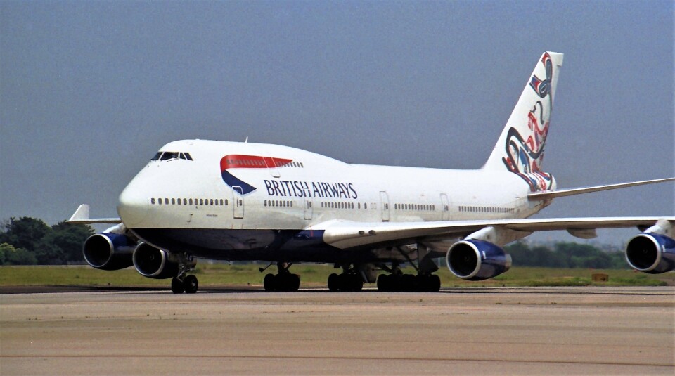 ブリティッシュ・エアウェイズ Boeing 747-400 G-BNLG 名古屋飛行場