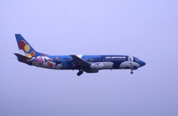 アイランドドルフィン 2号機」特別塗装機 エアーニッポン (737-400