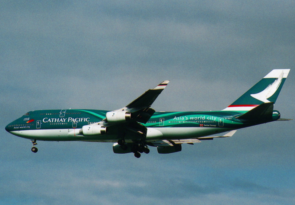 CX Cathay Pacific B747-400 B-HUI 3色 CX Cathay Pacific B747-400 B