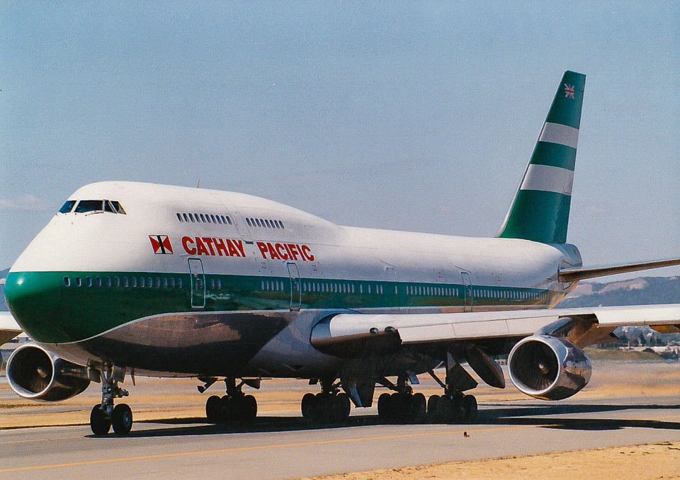 航空写真(フォト・画像)：キャセイパシフィック航空 Boeing 747-300 VR