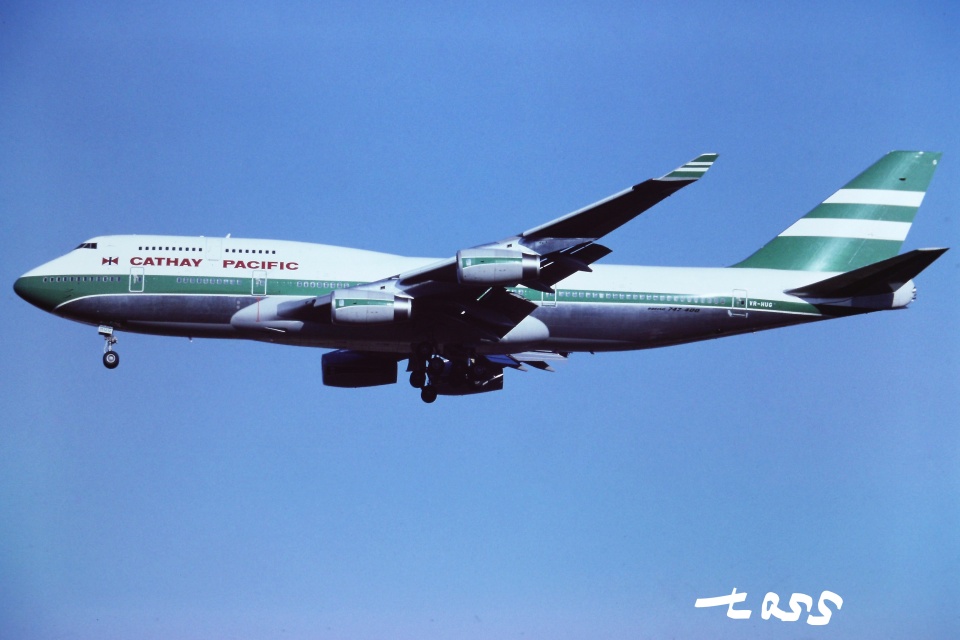 航空写真(フォト・画像)：キャセイパシフィック航空 Boeing 747-400 VR