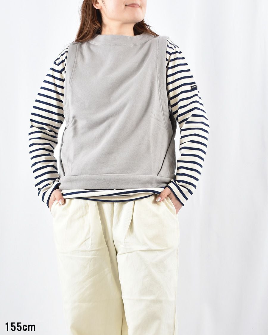 DANTON コットンツイルヘンリーネックプルオーバー | FRENCH Bleu .rooms