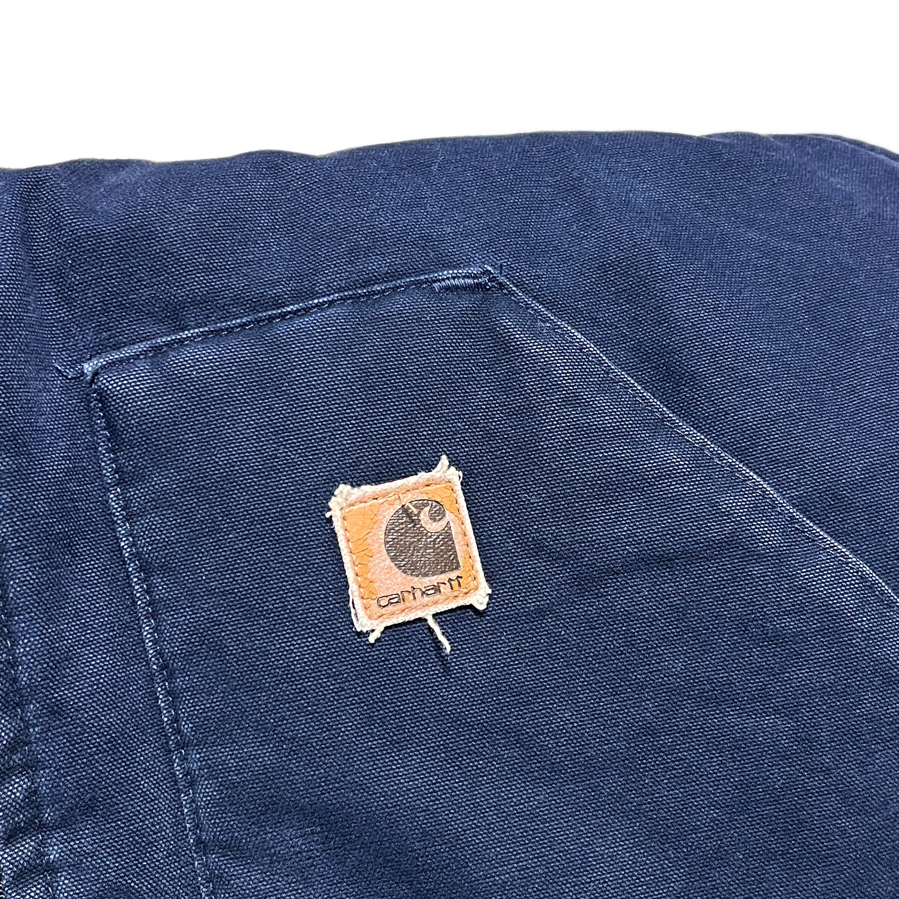 アメリカ製 Carhartt ダックベスト ネイビー Size (XXL) ビッグサイズ