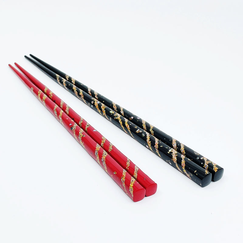 金手綱 伝統工芸若狭塗箸（螺鈿）桐箱入り – 若狭塗箸 船商
