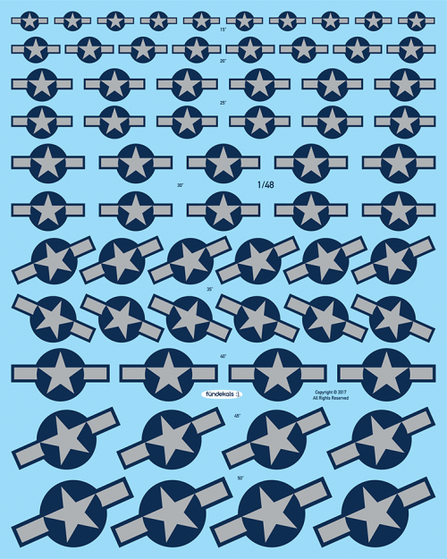 1/48 Scale - Fundekals