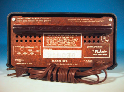MOTOROLA MODEL 57A