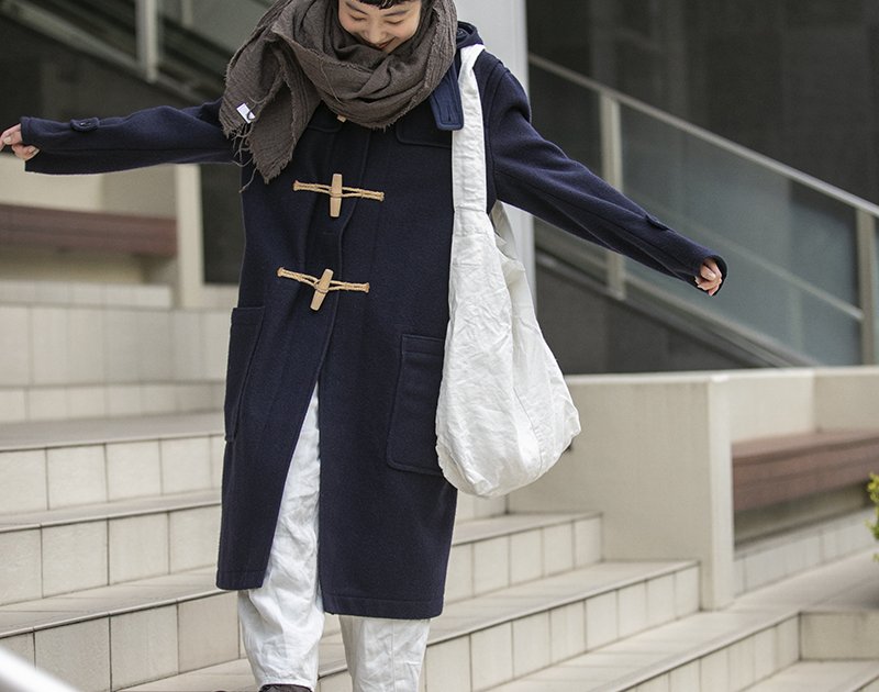 夫婦でシェアして着られる《YAECA》のダッフルコート【FUDGE FRIEND