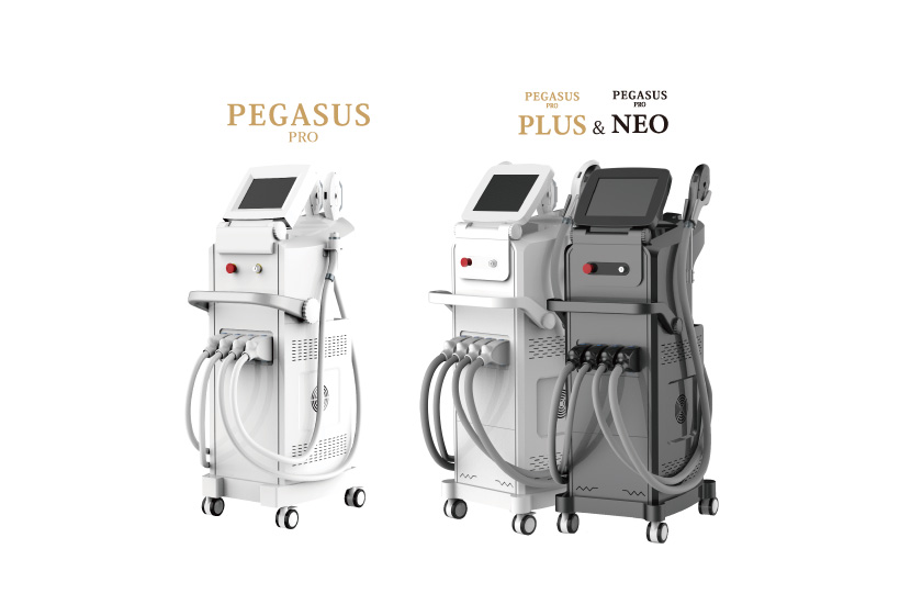 ハンドル（ハンドピース）のタイプが15種から選べる業務用脱毛機
