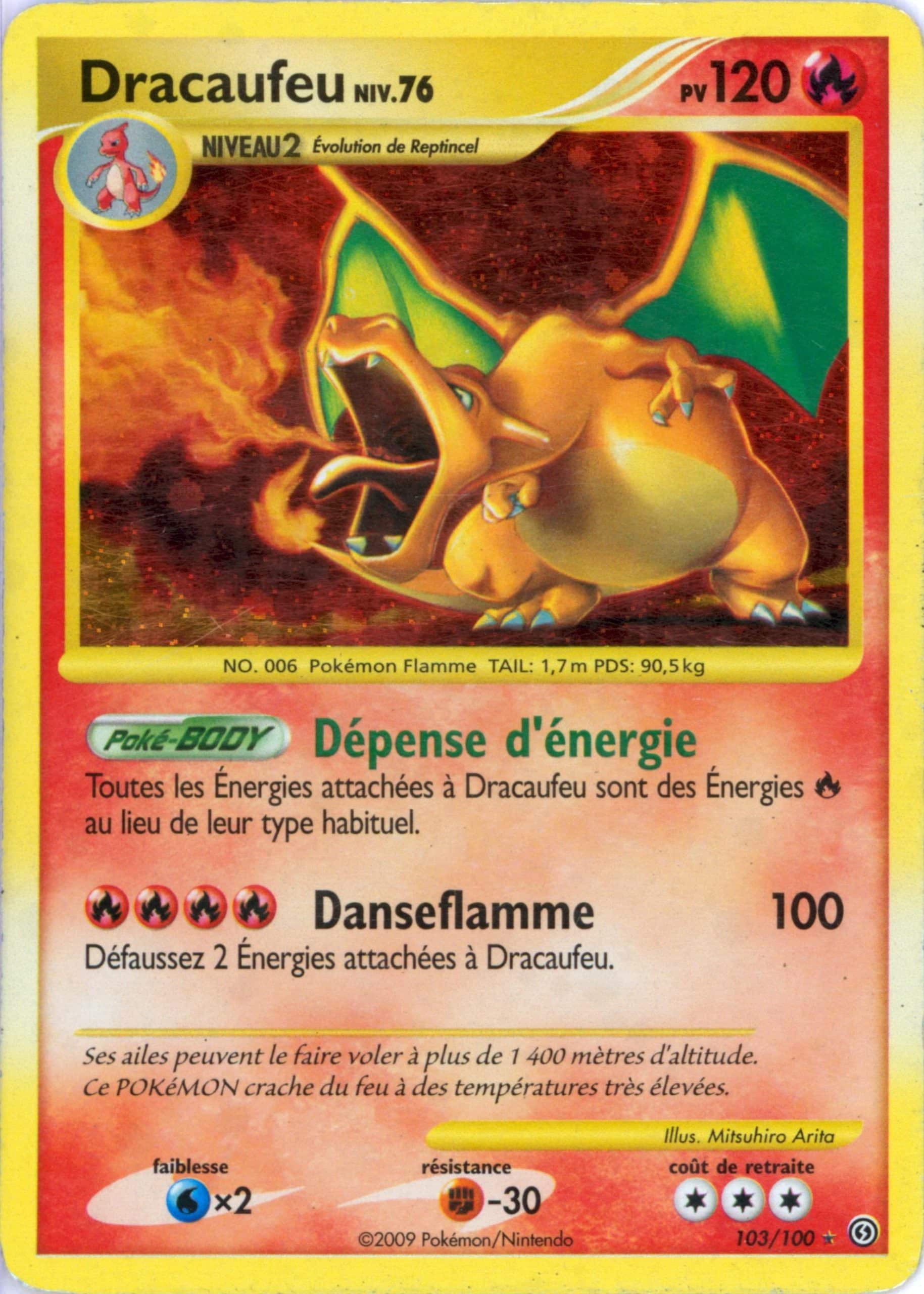 Dracaufeu holo 103/100 - Tempete - Pokemon FR 2009 | Fuji Store
