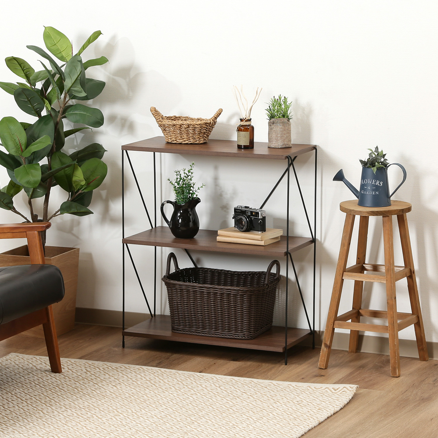 C/D:77541] EZBOワイヤーラック3段 60幅 MBR ｜ ORDERING