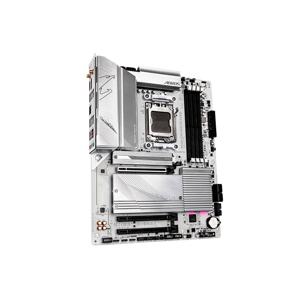 Placa Mãe Gigabyte B650 Aorus Elite AX ICE, AMD AM5, ATX, Wi-Fi 6E