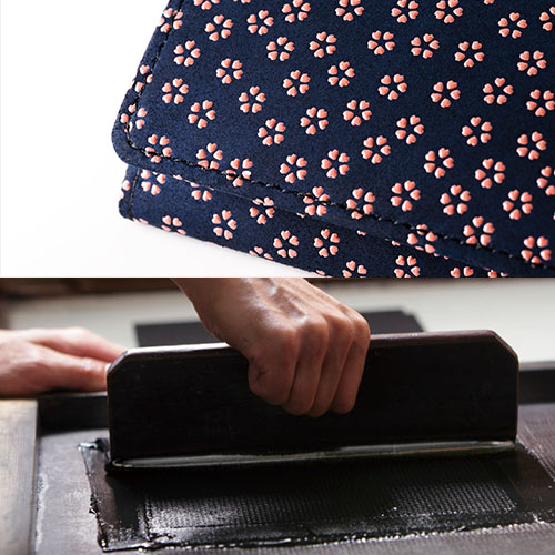 JIZAING×INDEN】甲州印伝 名刺入／紺革×ピンク漆 | 藤巻百貨店