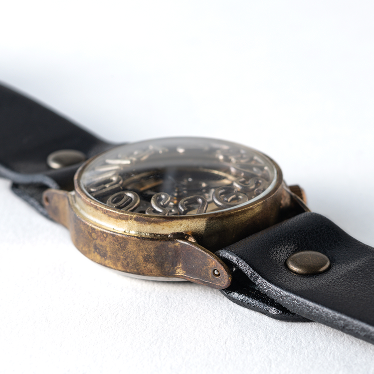 ArtyArty】クラフト時計／NABE「手巻き機械式スケルトン腕時計 BHW-064