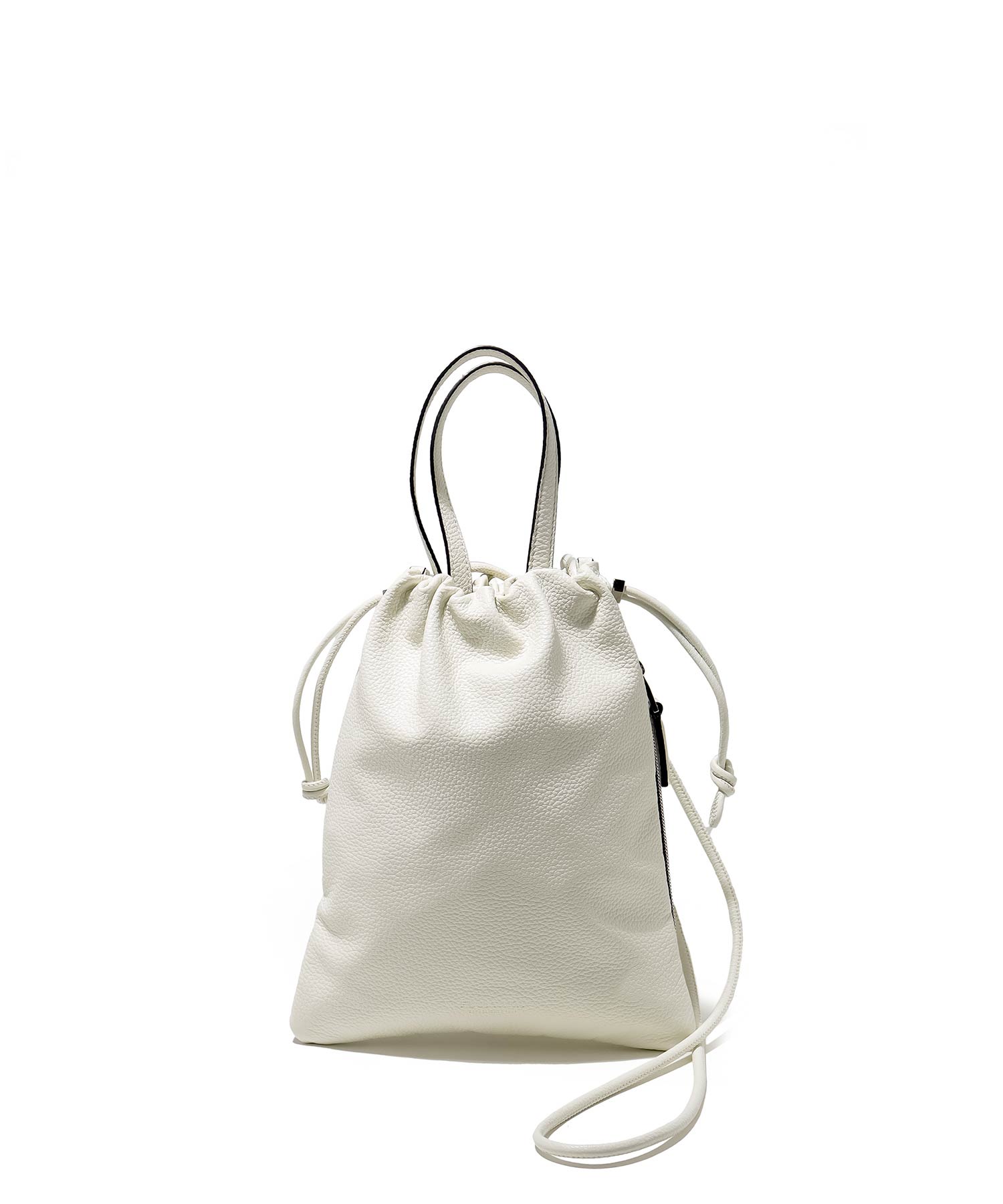 レザー巾着ミニバッグ 2WAY / ショルダーバッグ / FUJITAKA（フジタカ