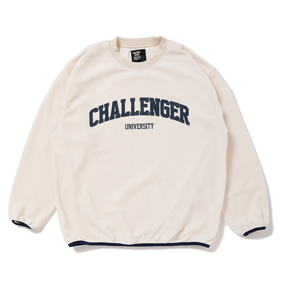 CHALLENGER [チャレンジャー] COLLEGE LOGO C/N FLEECE カレッジロゴ