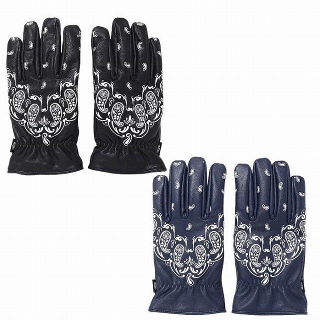 CHALLENGER [チャレンジャー] BANDANA LEATHER GLOVE バンダナレザー