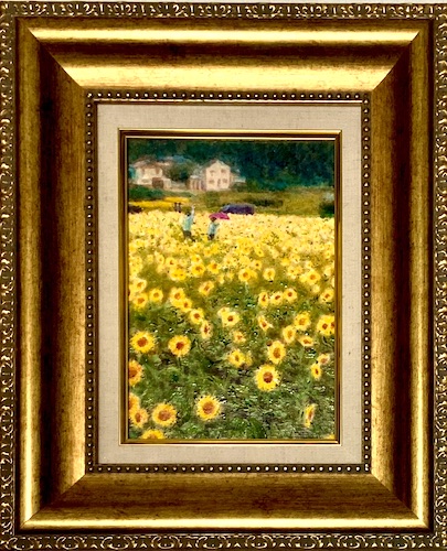 夏の花を巡って風景画”油彩で月ごとにカラフルな風景を描く - 絵画で