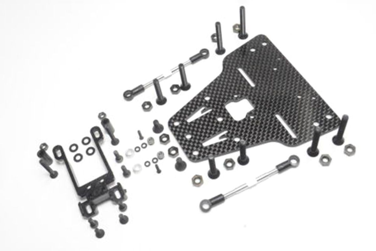 ZEN Cカーシャーシ用 カーボンフロントプレートSP ロープロサーボ