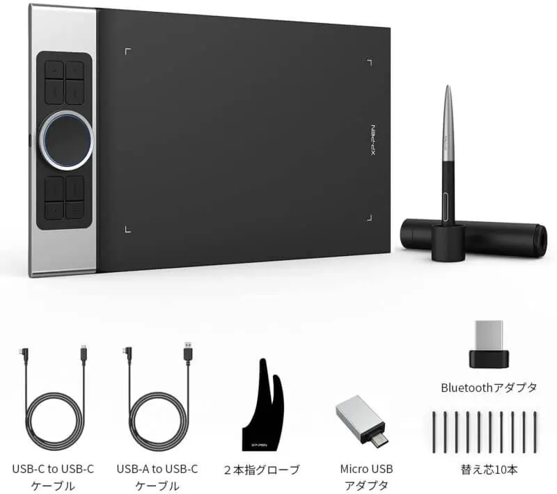 XP-Pen Deco Pro SW』レビュー！軽量・薄型でバッテリー内蔵型のペン