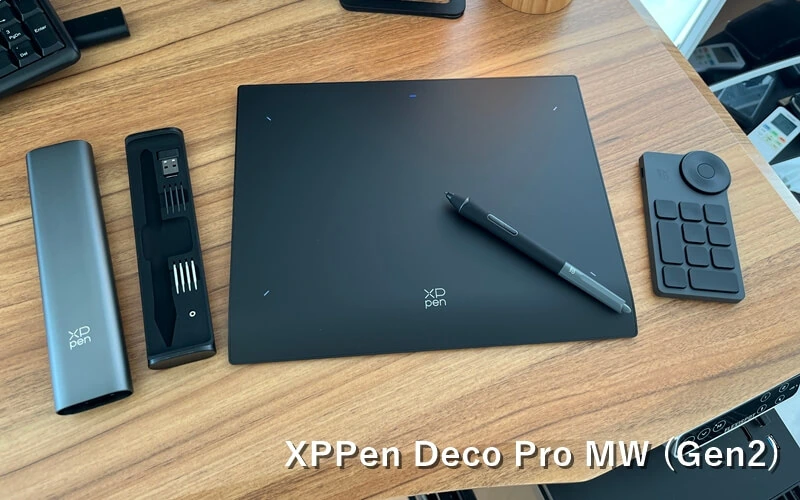 XPPen Deco Pro MW (Gen2)』レビュー！16384レベルの筆圧感度に対応
