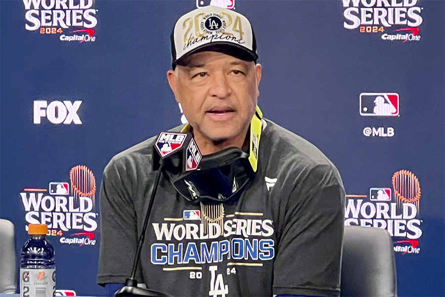 大谷翔平は「間違いなくMLBで最高」 WS制覇でロバーツ監督絶賛