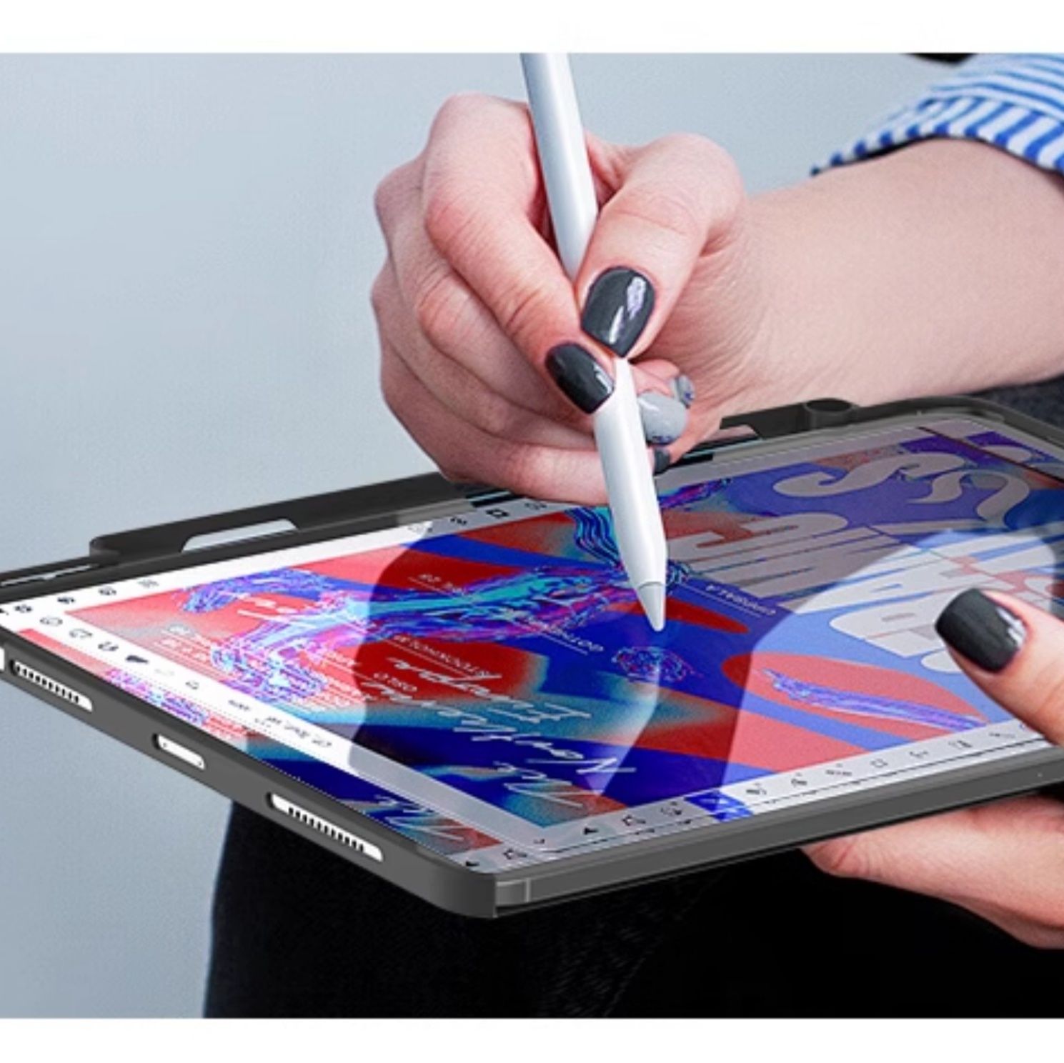 タブレットケース ＜キーボード付き＞マグネット式タブレットカバー