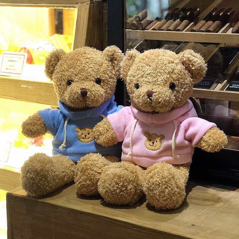 くまぬいぐるみ ほっこりパーカーくまちゃん くま 茶色(中)|くま