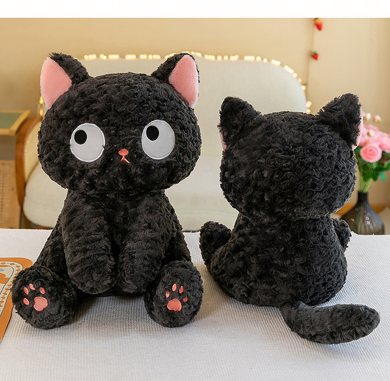 猫ぬいぐるみ もちもちねこちゃん 黒|猫ぬいぐるみ専門通販 Nyankomo