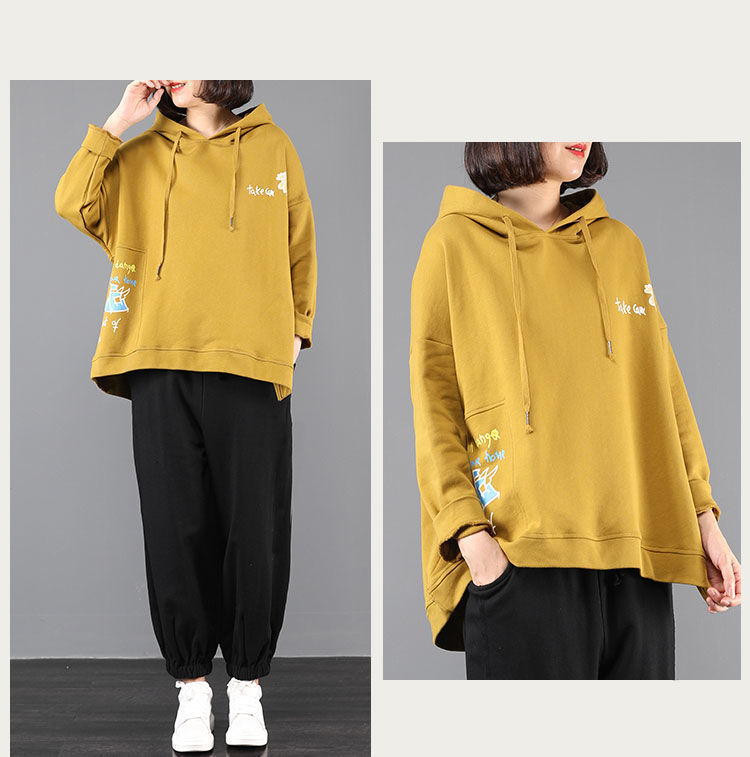 スウェットメンズ 袖プリント入りゆったりシルエットプルオーバー