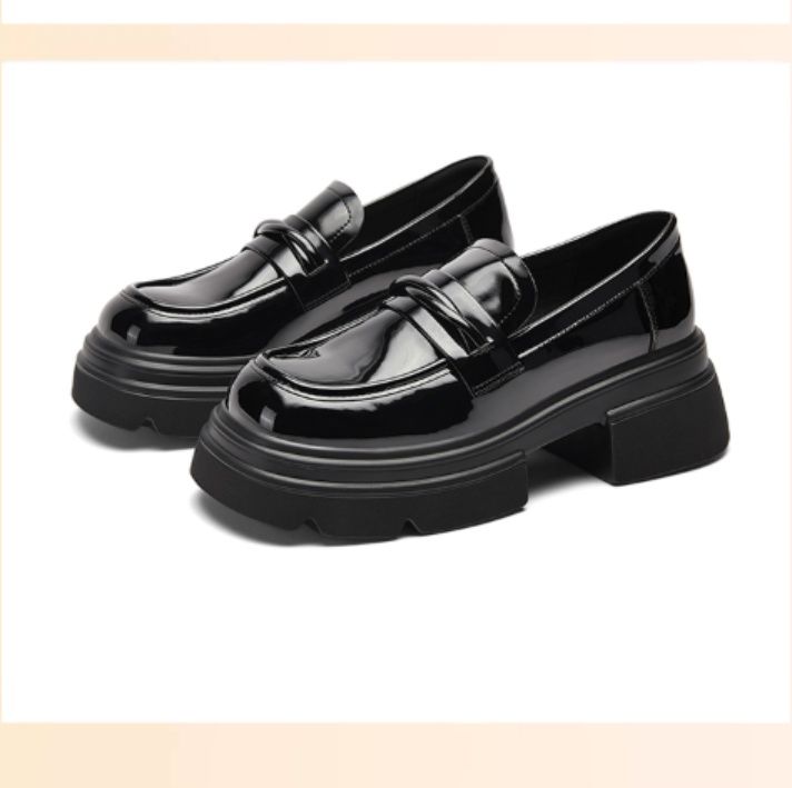 黒靴 厚底クラシックローファー 革靴|黒靴専門通販 クロクツ