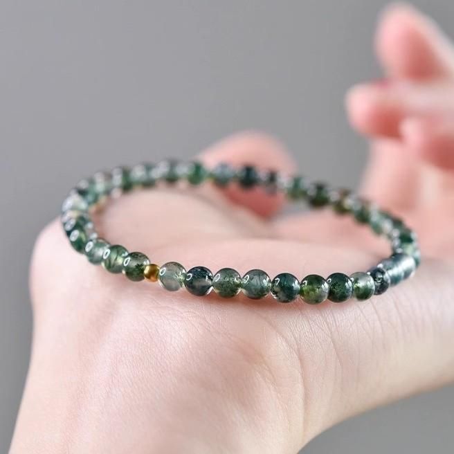 天然石ブレスレット モスアゲート マ行|天然石ブレスレット専門通販