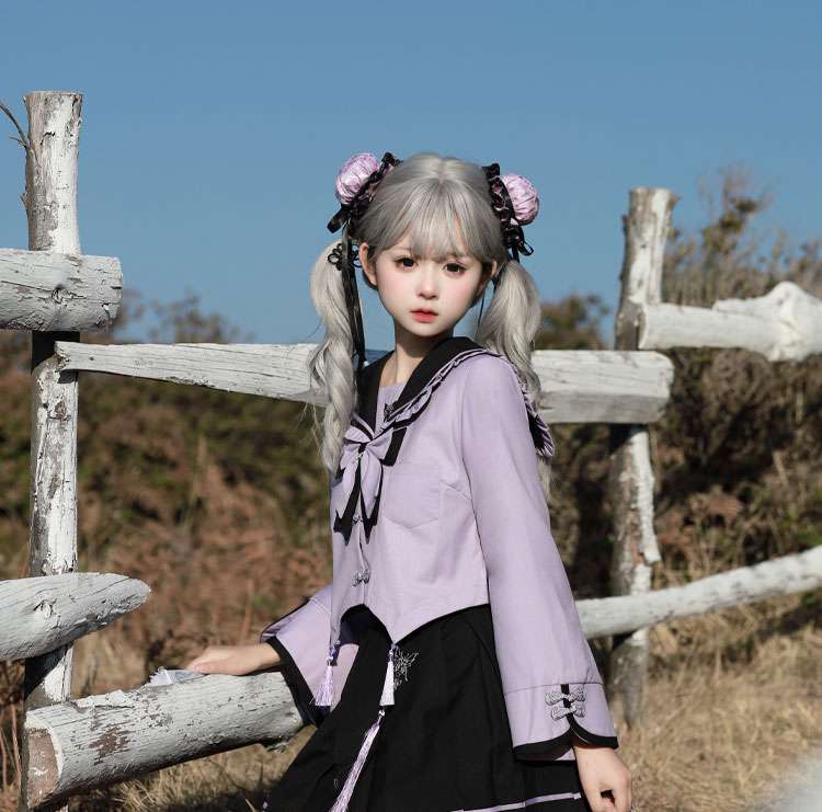 セーラー服 甘めフリル ワンピース コスプレ系|セーラー服専門通販