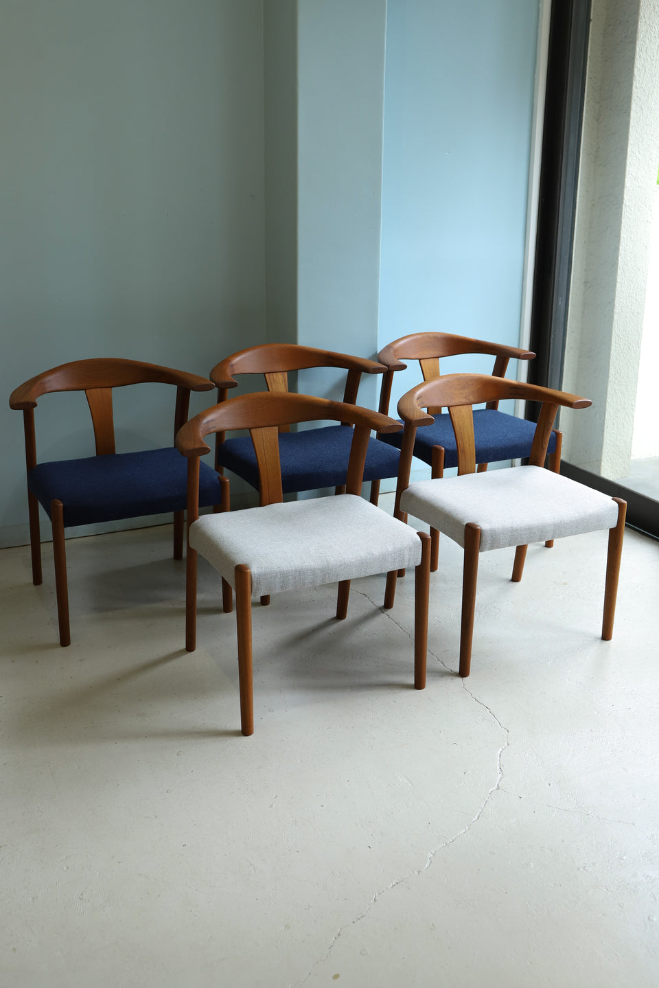 ジャパンヴィンテージ アームチェア 椅子 チーク材 北欧デザイン