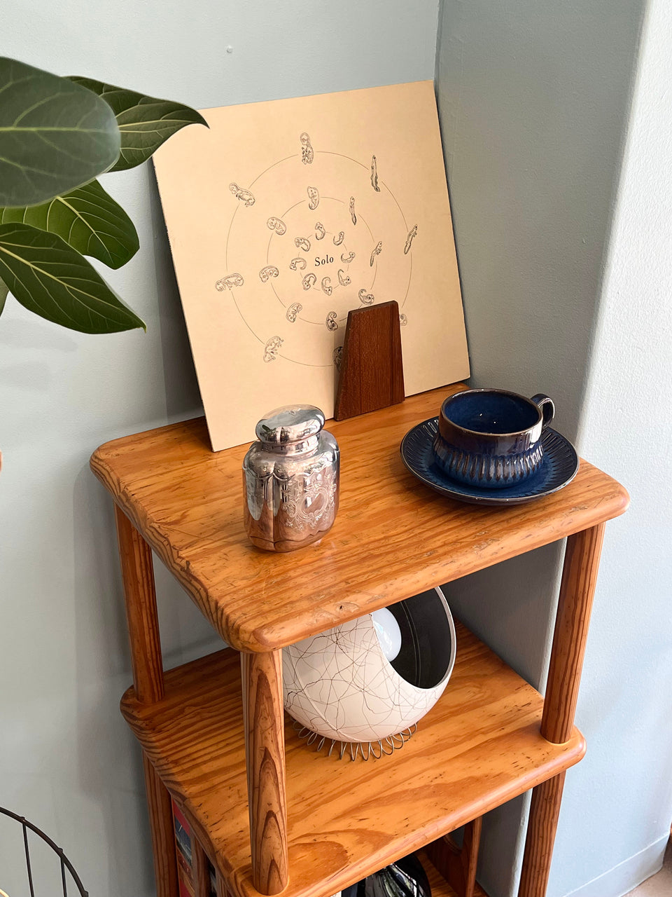 ジャパンヴィンテージ ナジコ パイン材 コーナーラック 昭和レトロ