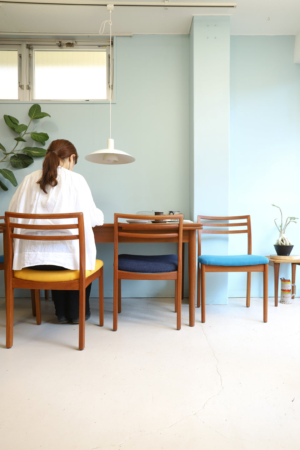 デンマークヴィンテージ ダイニングチェア 椅子 チーク材 北欧家具