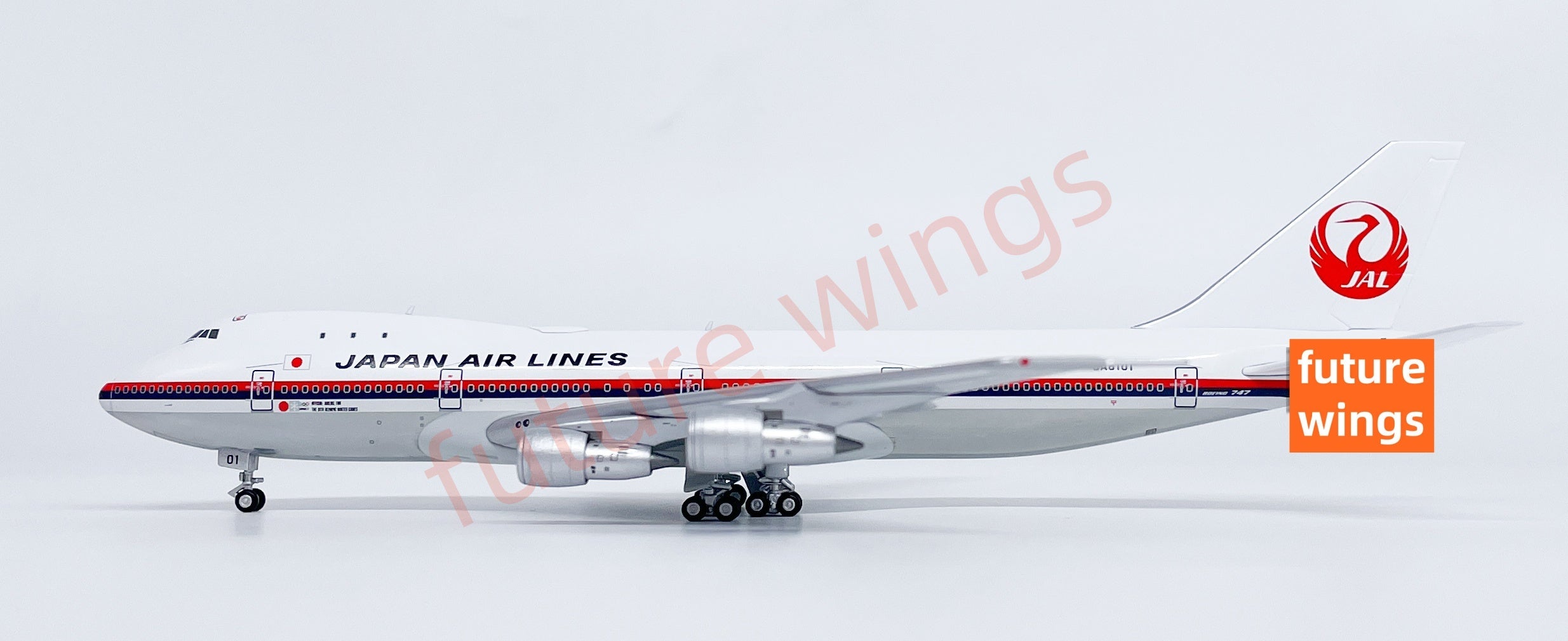 Hxmodel JAL B747-100 JA8101 1/400 スタンド付 1:400 HX Models Japan