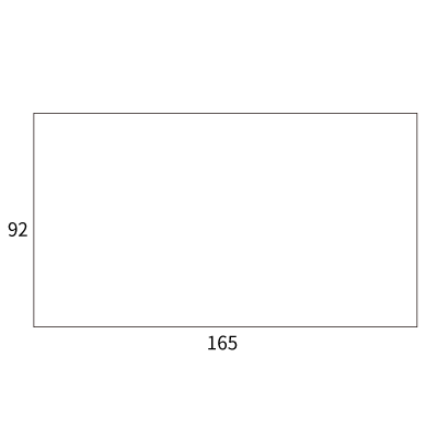 白菊 7号(〒枠なし) 165×92