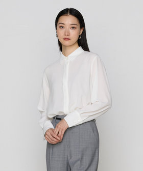 Sサイズ 〕 トリアセジョーゼット シャツ（54-73HK02-205）｜コムサS