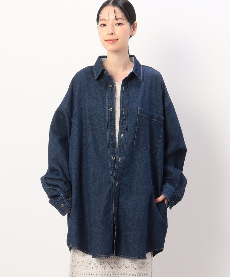 デニム ボーイフレンド シャツブルゾン/セットアップ対応（52-21BG70