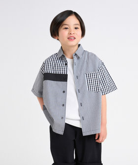 ギンガムチェック 半袖シャツ（98-46IK01-205）｜コムサイズム（COMME
