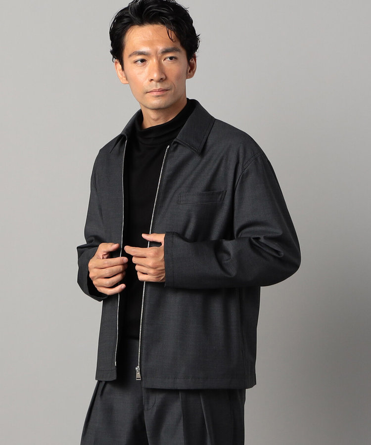 ブライトリーセットアップ】ウールトロ 2WAYストレッチ ステンカラー