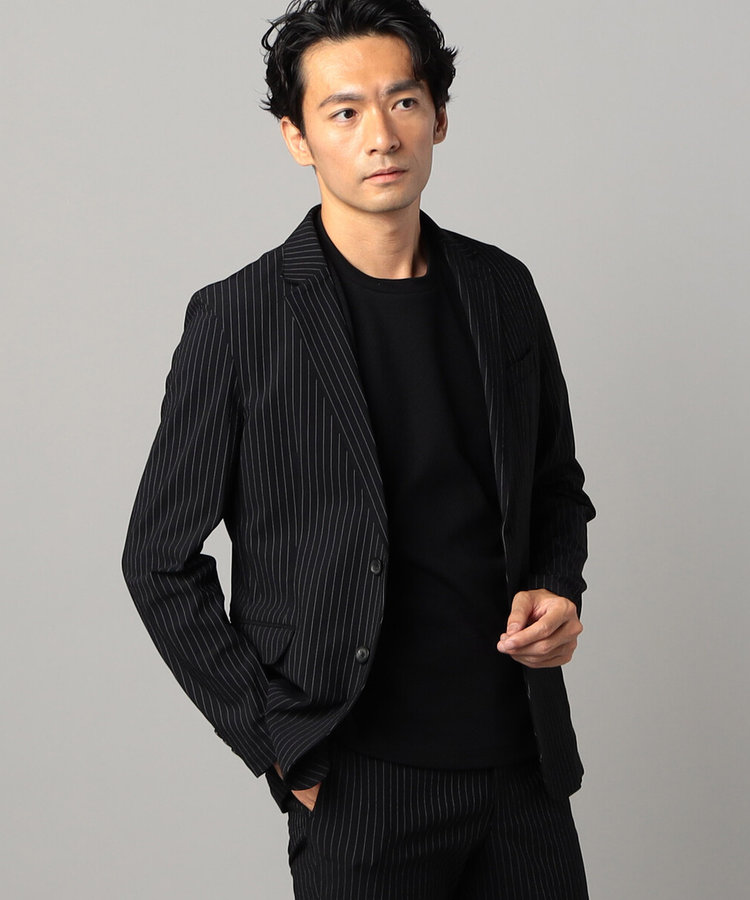 セットアップ対応】メリルストライプ ジャケット（07-15JI01-204