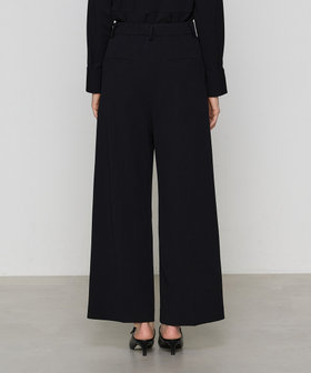 セットアップ対応】トリアセバックサテンジョーゼット ワイドパンツ