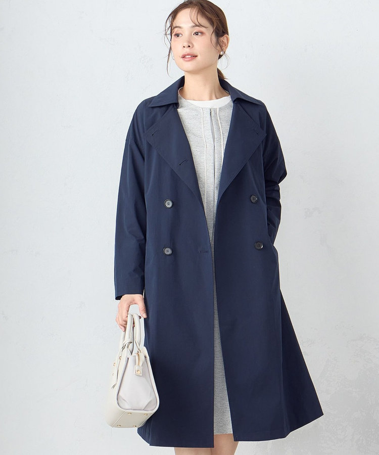 ポリエステルタフタ トレンチコート（12-25MG01-204）｜コムサイズム