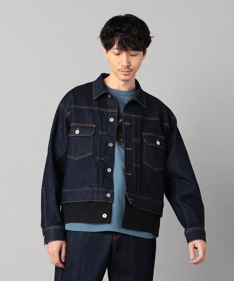レイヤード デニムブルゾン（27-51BK02-205）｜ベータメン（β MEN
